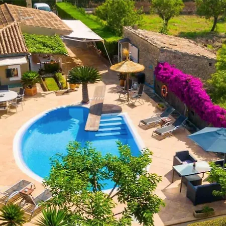 Finca Son Macia, amplia piscina, jardines en Selva, cerca de playas-3