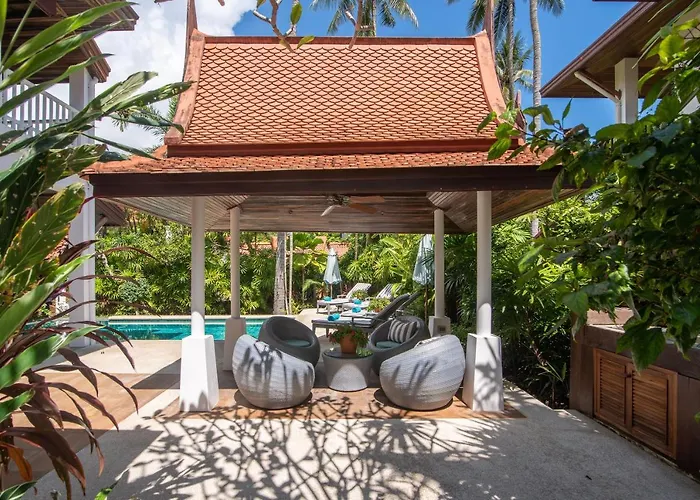 Beachfront Resort Villa Baan Tawan 3Br