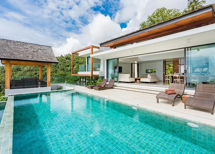Samui Relax Airfreshing Privacy Modern Luxury Seaview Natural Rainforest Infinity Pool Villa With 3 Beds Suits With Exclusive Villa Butler