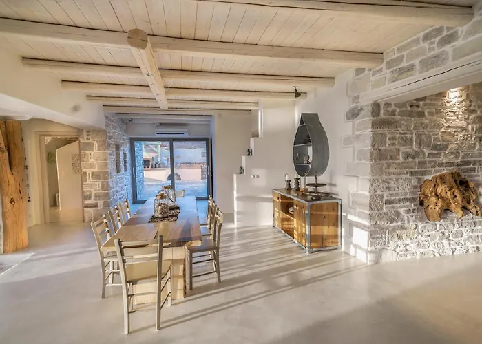 Beachfront Villa Komos With Heated Pool