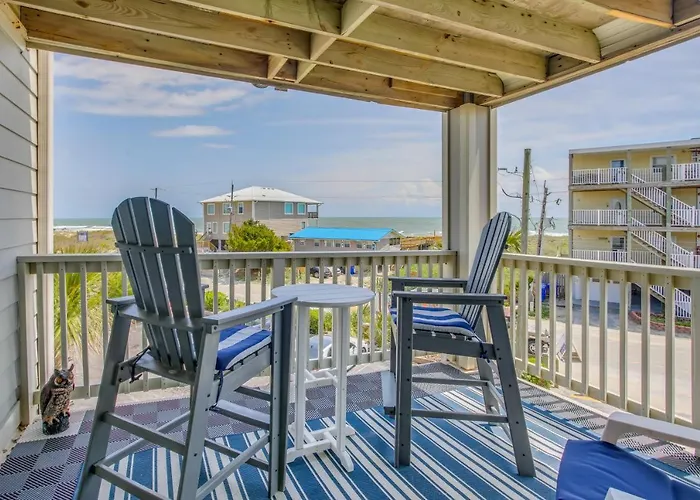Ocean-View Balcony: Carolina Beach Condo!