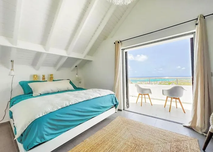 Villa Bleu Horizon With Private Pool Overlooking Orient Bay