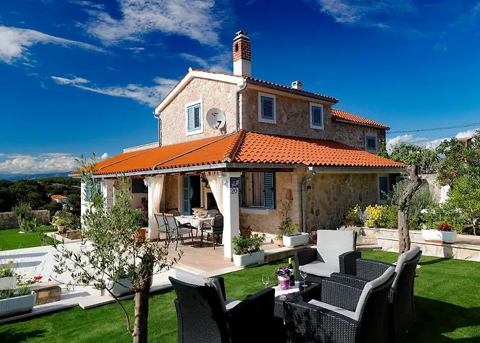 Romantic Stone Villa With Pool, Panoramic Sea View Near The Beach - By Traveler Tourist Agency Krk Id 2134