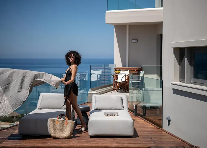 Acro Luxury Sea View Villa With Panoramic Views In Chania - Alectrona Living Crete