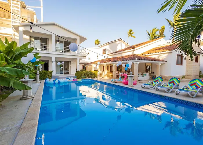Huge 8-Bedroom Beach Villa With Private Pool - Los Corales Villas Punta Cana