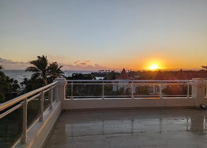 2Br & 2 Wr Ocean View Suite At Villa Costa Verde In Playa Cofresi, Puerto Plata, With A Pool, Big Veranda, And A Rooftop Terrace