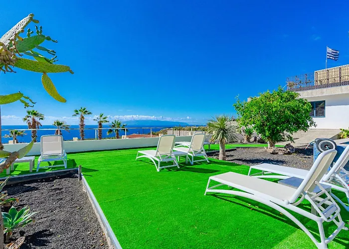 Villa Cactus Tenerife Sud Piscine Chauffee 10 Personnes