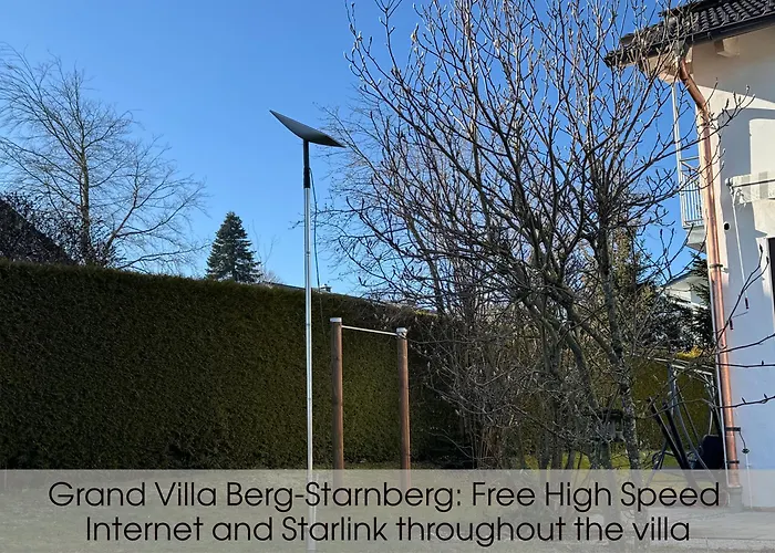Grand Villa Berg-Starnberg For Your Vacation, Sauna, Hamam, Swimming Pool, Billiards