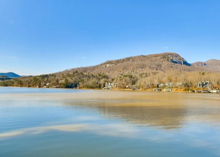 Hot Tub & Lakefront Deck: Cabin On Lake Lure