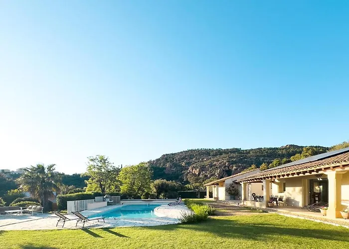 Exclusive Authentic Riviera Villa - Private Pool, Petanque Court, Panoramic Mediterranean Sea & Esterel Mountain Views