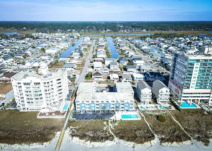 *2Br Oceanfront Retreat*King Ensuite*Pool*Nmb Cherry Grove*Pc4