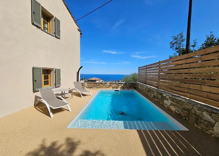 Magnifique Villa Avec Piscine- Hauteurs De Bastia