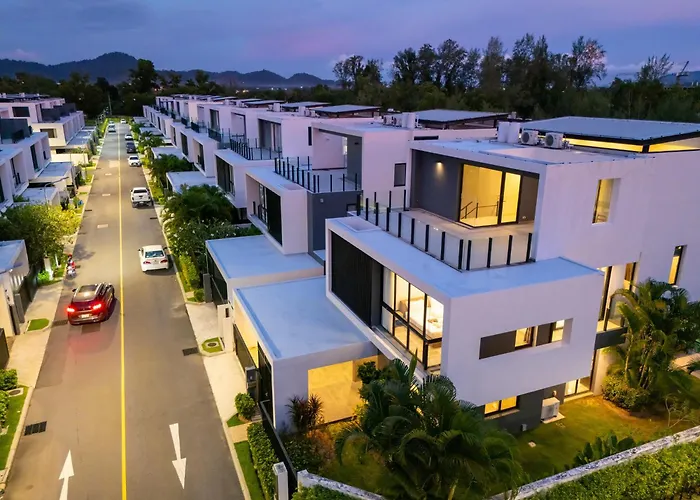 Modern Minimalist Style Luxury Villa With Private Pool Located In A High-End Resort Area Adjacent To Laguna Park Golf Course