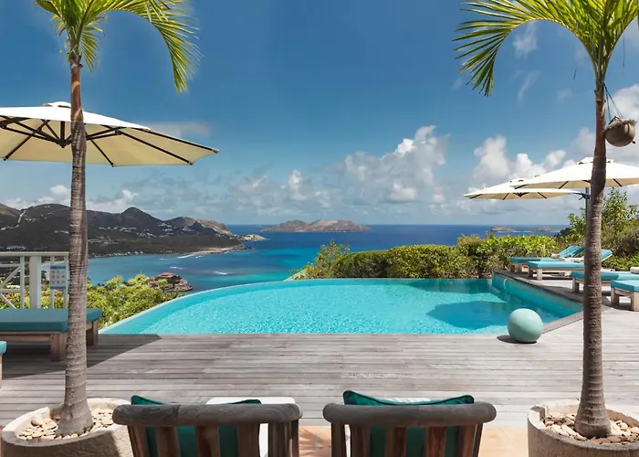 Luxury Villa St Barth With Ocean View, Pool & Gym In Saint-Jean
