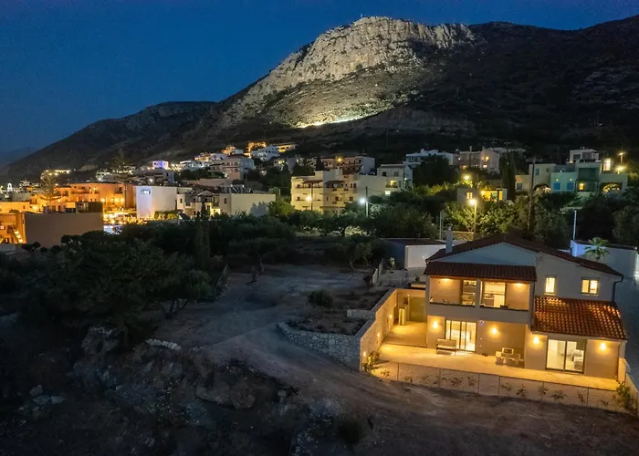 Villa Chrisa Seaview In Piskopiano - Private Pool