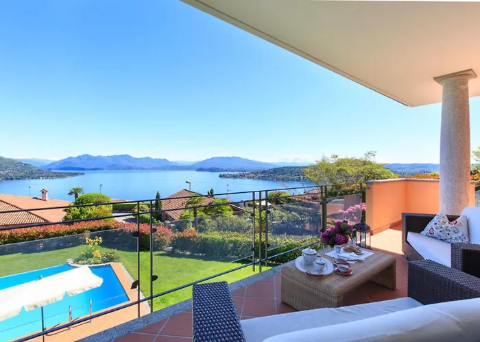 Villa Diamante Con Vista Lago Maggiore E Piscina