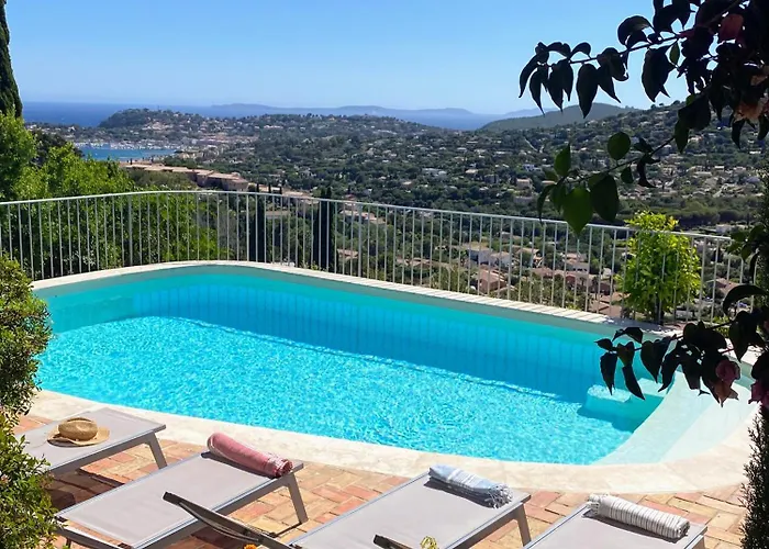 Villa Les Santons Vue Panoramique Mer Golfe De Saint Tropez 4 Etoiles