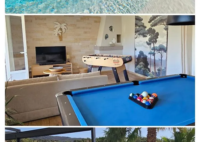 La Bohem'Azur Villa Golfe St Tropez 170M2 5 Chambres Piscine Spa Magnifique Vue Degagee Deco Boheme Chic