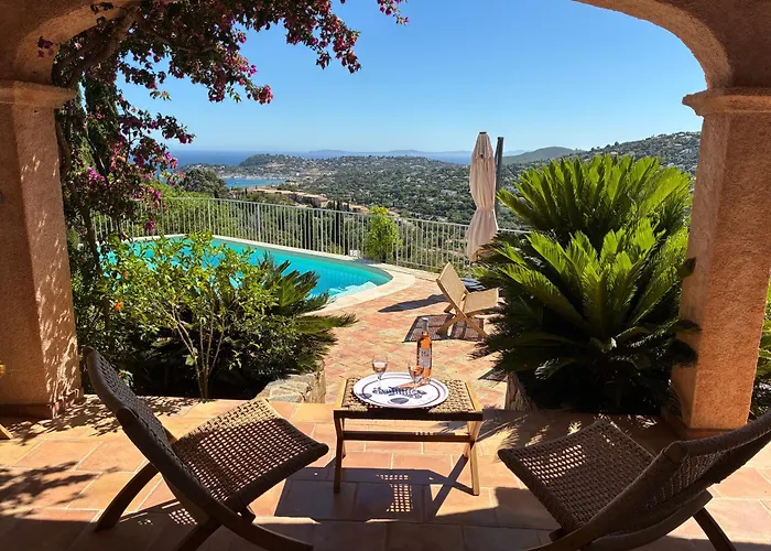 Villa Les Santons Vue Panoramique Mer Golfe De Saint Tropez 4 Etoiles