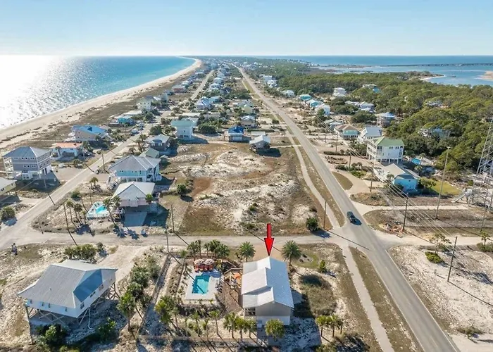 New St George Island Beach Rental Private Pool Golf Cart Included Pet Friendly Direct Beach Access