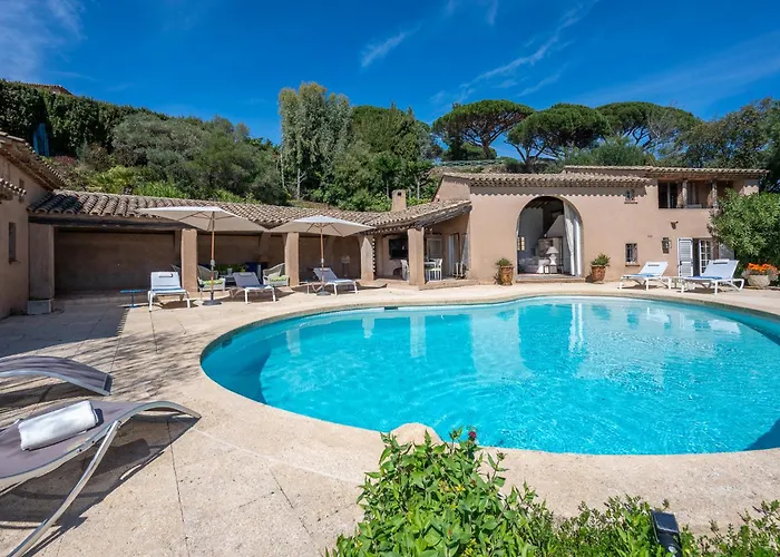 Villa Vue Mer Exceptionnelle Golfe De Saint -Tropez Piscine 6Ch 6 Sdb 12 Personnes
