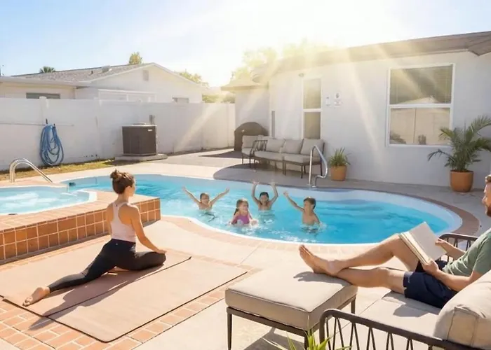 Dream Home In Holiday With Pool & Spa-Sleeps 9