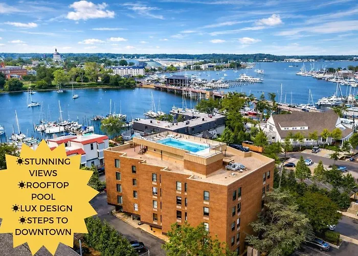 Luxury Rooftop Pool & Dock Steps To Downtown