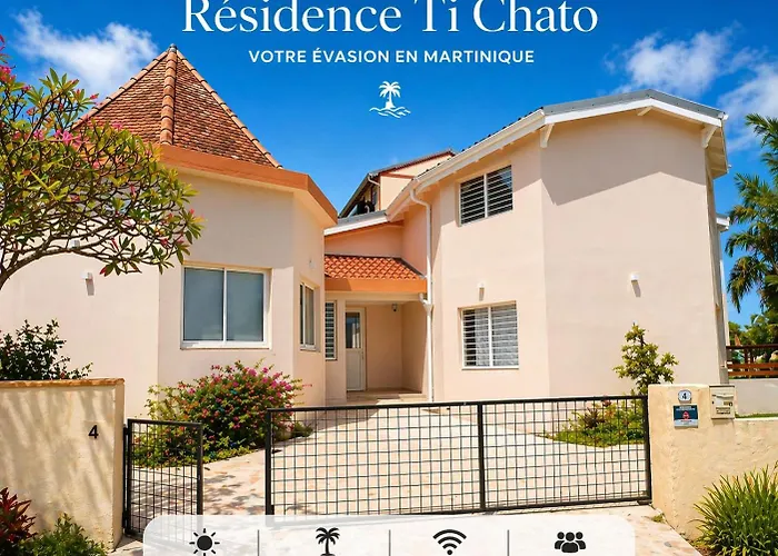 Residence Ti'Chato - Villa Et Studio, 1 A 20Pers, 50M De La Plage