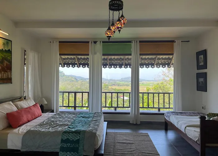 Romantic Tropical Retreat With Sunset & Rice Field Views