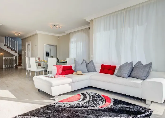 Luxury White Villa With Sea View, Heated Pool